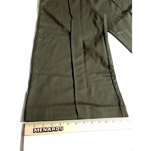 Seek No Further Womens Wide Leg Cropped Ponte Pants High Rise Stretch Green NWT - Picture 7 of 11